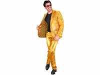 WIDMANN MILANO PARTY FASHION - Kostüm Mr. Gold, goldener Anzug, Jackett und...