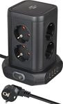 Brennenstuhl Steckdosenturm 8-Fach mit USB (Steckdosenblock 8-Fach mit 4X USB,