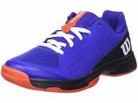 Wilson Rush Pro Jr L Sneaker, Bluing/Black/Orange, 28 2/3 EU