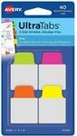 AVERY Zweckform Art. 74759 Haftstreifen transparent/neon (40 Haftnotizen,