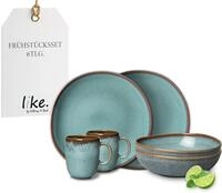 like. by Villeroy & Boch Lave Glace Fr&uuml;hst&uuml;cksset 6tlg