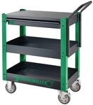 STAHLWILLE Werkstattwagen 612 ST leer | Service Trolley mit Schublade und Zwei