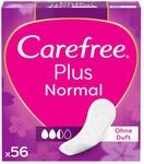 Carefree Plus Normal Ohne Duft 56 Stk., Slipeinlage f&uuml;r Komfort, Trockenheit und