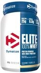 Dymatize Elite 100% Whey Gourmet Vanilla 942g - High Protein Low Sugar Pulver + Whey