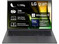 2024 LG gram 16 Zoll Notebook - 1199g Intel Core Ultra7 Laptop (16GB RAM, 1TB...
