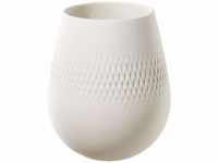 Villeroy und Boch Collier Blanc Vase Carré No. 2, 12,5 x 12,5 x 14 cm, Premium