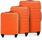 WITTCHEN Reisekoffer 3er Koffer-Set Rollkoffer Trolley Handgep&auml;ck Reisekofferset