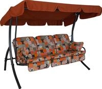 ANGERER Hollywoodschaukel Comfort gr&uuml;n gestreift Gemustert | Gartenschaukel Made in