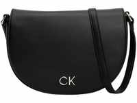 Calvin Klein Damen Umhängetasche Ck Daily Saddle Bag Pebble Klein, Schwarz (Ck