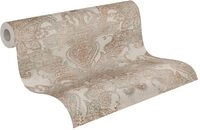 A.S. Cr&eacute;ation Livingwalls Travel Styles Vliestapete - Vintagetapete in Beige und