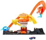 Hot Wheels City Pizza-Schlangen-Angriff Spielset und 1 Spielzeugauto | Hebe den