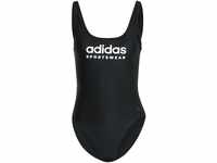 adidas Women's Sportswear U-Back Swimsuit Badeanzug, Black/White, 28