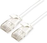 ROLINE UTP DataCenter Patchkabel Kat.6A (Class EA), LSOH, slim, wei&szlig;, 0,15 m