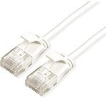 ROLINE UTP DataCenter Patchkabel Kat.6A (Class EA), LSOH, slim, wei&szlig;, 0,5 m
