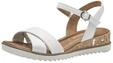 Tamaris Damen Sandalette mit Keilabsatz, wei&szlig;, 38 EU