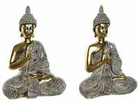 Home ESPRIT Dekofigur Beige Gold Orientalischer Buddha 21 x 11,5 x 28 cm (2...