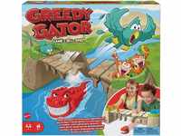 Mattel Games Kalle Krokofalle - Alligator-Spiel mit bunten Spielfiguren in Form...