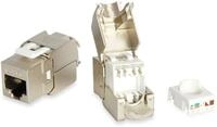 Equip Keystone Jack geschirmt CAT.6A RJ45 Anschluss 8er Set (767213)
