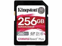 Kingston Canvas React Plus V60 SD 256GB SDXC UHS-II 280R/150W U3 V60 for Full...