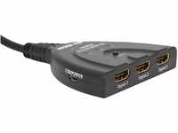 Sky Vision 4k 3x1 HDMI Switch, 3 in 1 Out HDMI Umschalter, für PS4 / PS5, Xbox...