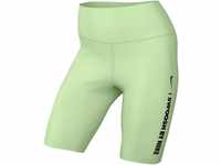 Nike Damen Shorts W Nk One Df Hr Shrt Gls, Vapor Green/Black, FZ4873-376, L