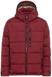 camel active Herren Steppjacke mit Abnehmbarer Kapuze Rot, menswear-58