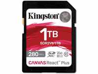 Kingston Canvas React Plus V60 SD 1TB SDXC UHS-II 280R/150W U3 V60 for Full...