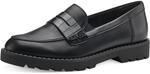 Tamaris Damen Loafer flach, schwarz, 39 EU