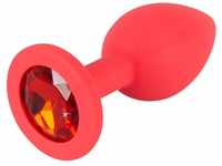 You2Toys Colorful Joy Jewel Red Plug - softer Butt Plug für Anfänger und...