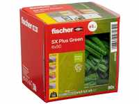 fischer Spreizdübel SX Plus Green 6 x 50, Schachtel mit 90 nachhaltigen...