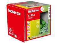 fischer Spreizdübel SX Plus Green 10 x 50, Schachtel mit 45 nachhaltigen...