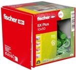 fischer Spreizd&uuml;bel SX Plus Green 10 x 50, Schachtel mit 45 nachhaltigen...