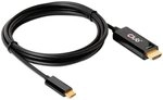 Club3D HDMI&trade; auf USB-Typ-C 4K60Hz aktives Kabel St./St. 1,8m