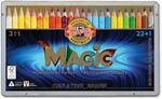 Koh-I-Noor Magic Jumbo Buntstifte, dreieckig, mehrfarbig, 24 St&uuml;ck