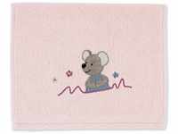 Sterntaler Kinderhandtuch Maus Mabel, Alter: ab 0 Monate, 50 x 30 cm, Zartrosa
