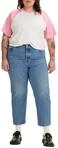 Levi's Damen Plus Size 501&reg; Crop Jeans, Medium Indigo Worn In, 20