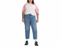 Levi's Damen Plus Size 501® Crop Jeans, Medium Indigo Worn In, 20