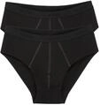Sloggi Herren Unterhose men 24/7 Midi , 2-Pack, 7, Schwarz