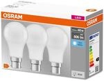 Osram LED-Lampe | Sockel: B22d | Kaltwei&szlig; | 4000 K | 8,50 W | matt | LED BASE