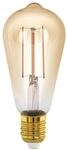 EGLO E27 LED Lampe dimmbar, Golden Vintage Deko Gl&uuml;hbirne, Retro Beleuchtung,...