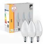 EGLO 3er Set E14 LED Lampen, Gl&uuml;hbirnen Milky, Kerzenform, je 4,9 Watt, Leuchtmittel