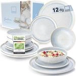 S&Auml;NGER | Tafelservice Santorini 12 tlg, Teller Set 4 Personen TEST SEHR GUT,