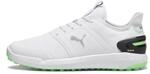 PUMA Men Ignite Elevate Golf Shoe, PUMA White-Fluro Green PES-PUMA Black, 47 EU
