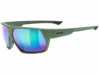 uvex Unisex – Erwachsene, sportstyle 238 Sportbrille, moss matt/mirror green,...
