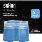 Braun 3-in-1 ShaverCare Reinigungskartuschen f&uuml;r Reinigungsstationen, 6er Pack -