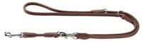 HUNTER ROUND & SOFT Verstellbare Hundef&uuml;hrleine, Leder, rundgen&auml;ht, 10/200,...