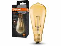 OSRAM Vintage 1906 Classic Edison FIL LED-Lampe, E27, gold, 2,2W, 220lm, 2400K,