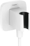 hansgrohe Wandanschluss mit Duschkopfhalterung FixFit Q, Mattwei&szlig;