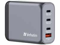 Verbatim GaN Charger 100 W, 4 Ports USB-C Ladegerät, Power Adapter mit 3 x...