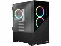 ENERMAXK8 ATX Mid Tower Gaming PC-Gehäuse ausgehärtetem Glas, inkl. 3 x ARGB...